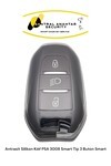 Antrasit Silikon Kılıf PSA 3008 Smart Tip 3 Buton Smart